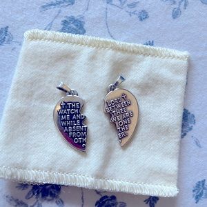 James Avery heart prayer  (halves) charm